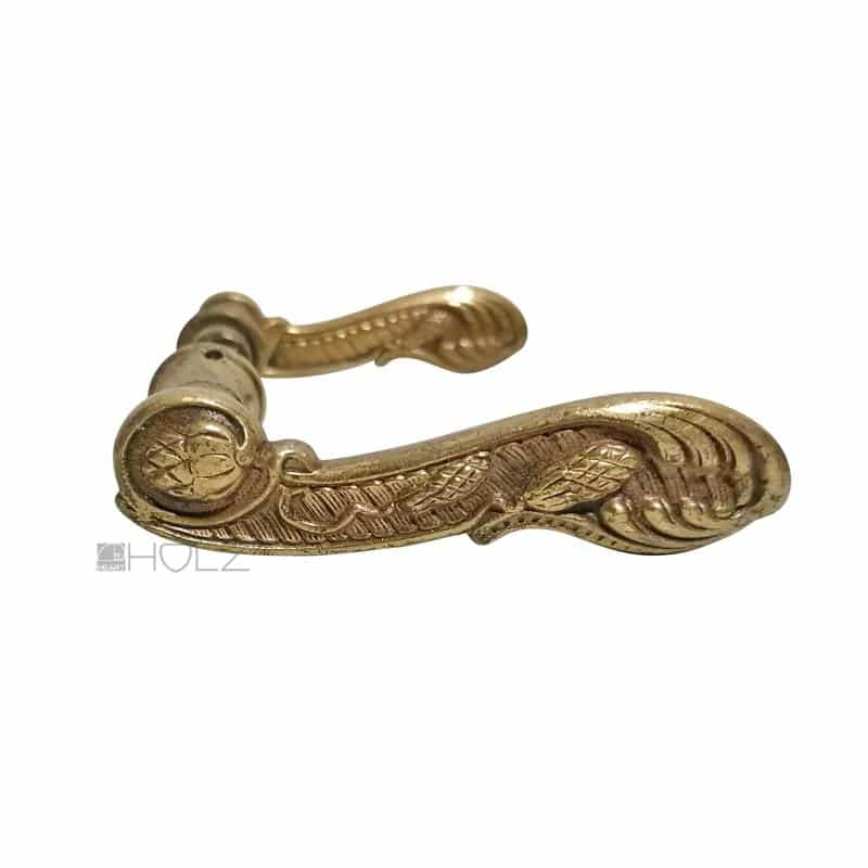 Jugendstil Türdrücker Paar antik Türklinken Messing alt Pinienzapfen 7er Vk