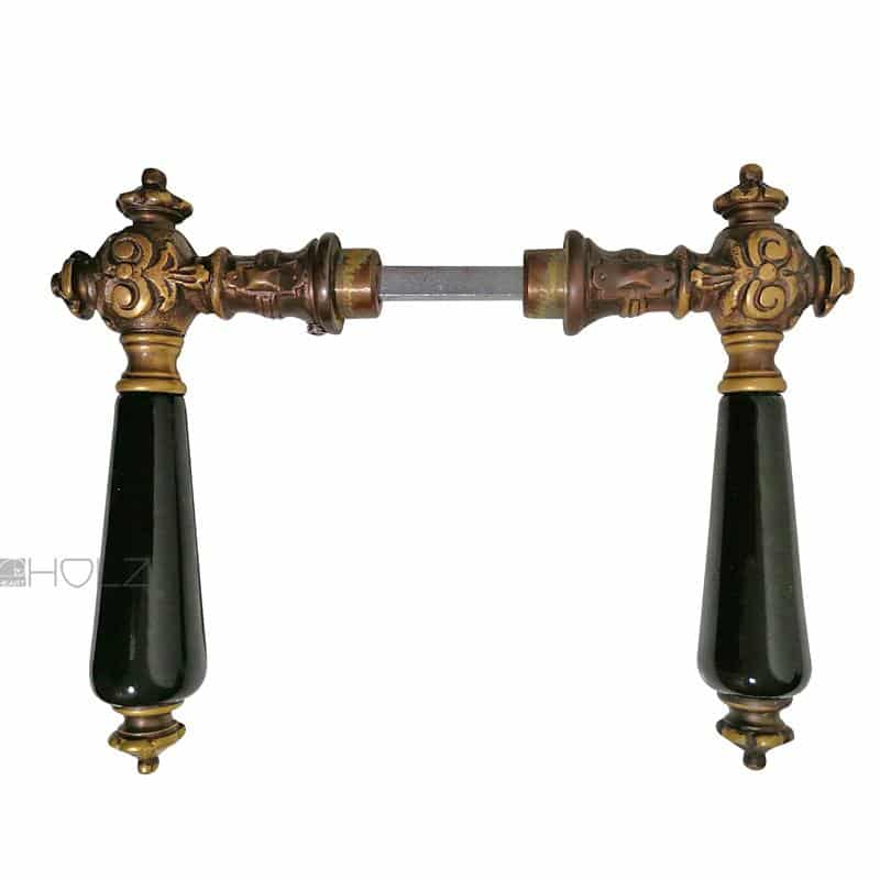 Türdrücker antik Jugendstil Messing Gründerzeit Türgriffe Türklinken 8er Vk