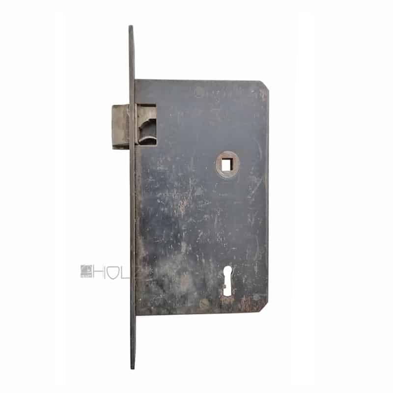 Tür Einsteckschloss antik Türschloss alt 60mm Dornmaß 8er Vk 83 mm Stulp schräg