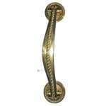 Tür Stoßgriff Türgriff antik klassizistisch Messing 19cm