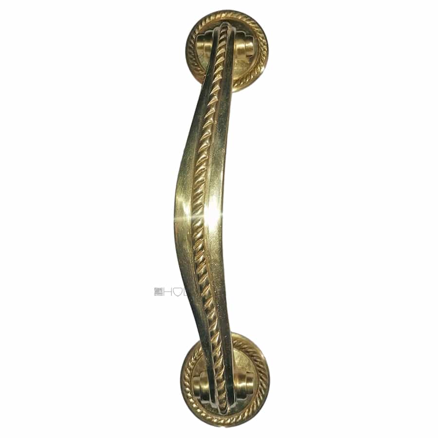 Tür Stoßgriff Türgriff antik klassizistisch Messing 19cm