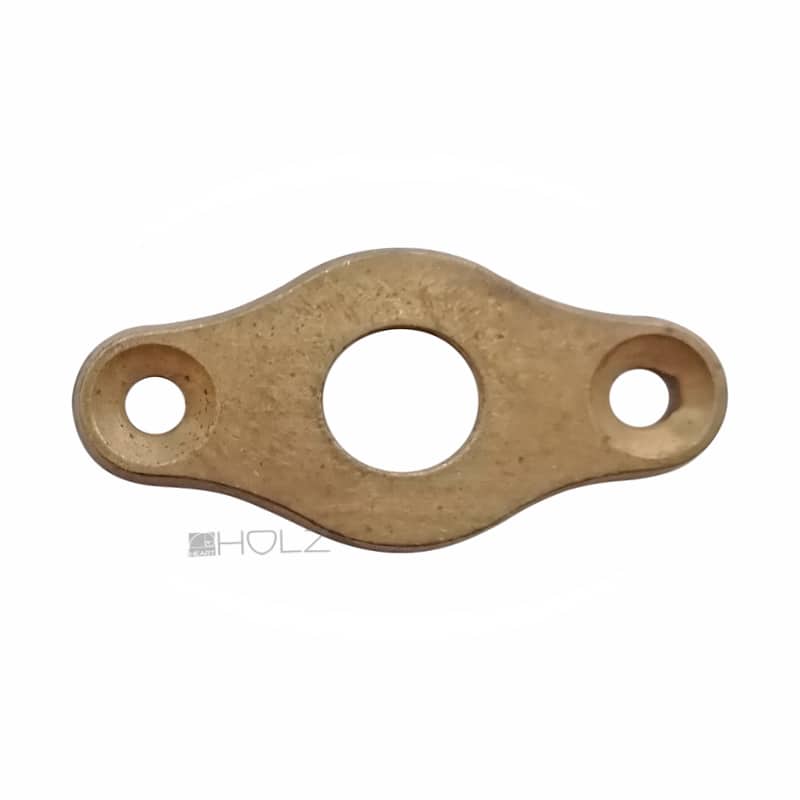 Rosette Fensterolive antik Messing alt Fensterrosette flach Fenstergriff 43 mm