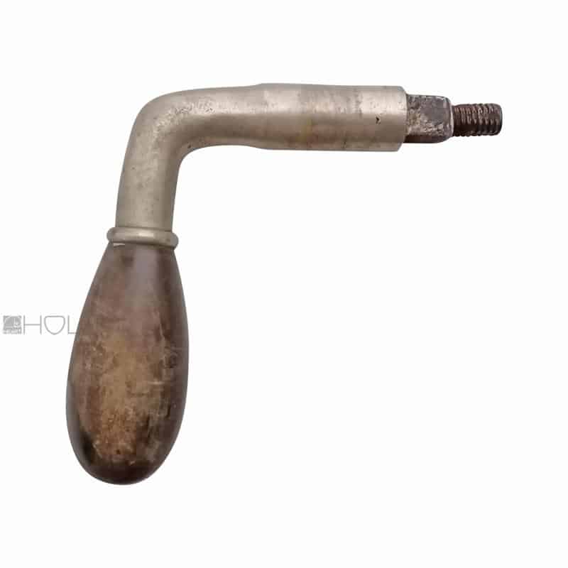 Türdrücker antik Art Deco 1920er alt Türklinke Horn Eigriff vernickelt einseitig 11er Vk