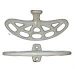 Konsolen antik Jugendstil alt Ablage weiß emailliert 13cm