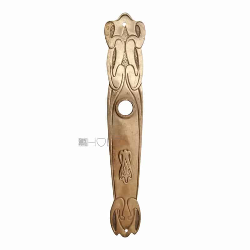 Langschild Jugendstil antik floral alt Blende Türklinke 17.1mm 68