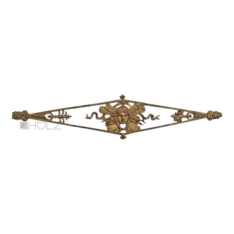 Bronze antik Möbelbeschlag Empire Bronze feuervergoldet alt 37cm