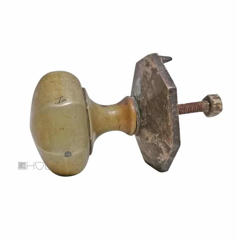 Türknauf antik Ziehknopf Jugendstil alt Art Deco Messing 80mm