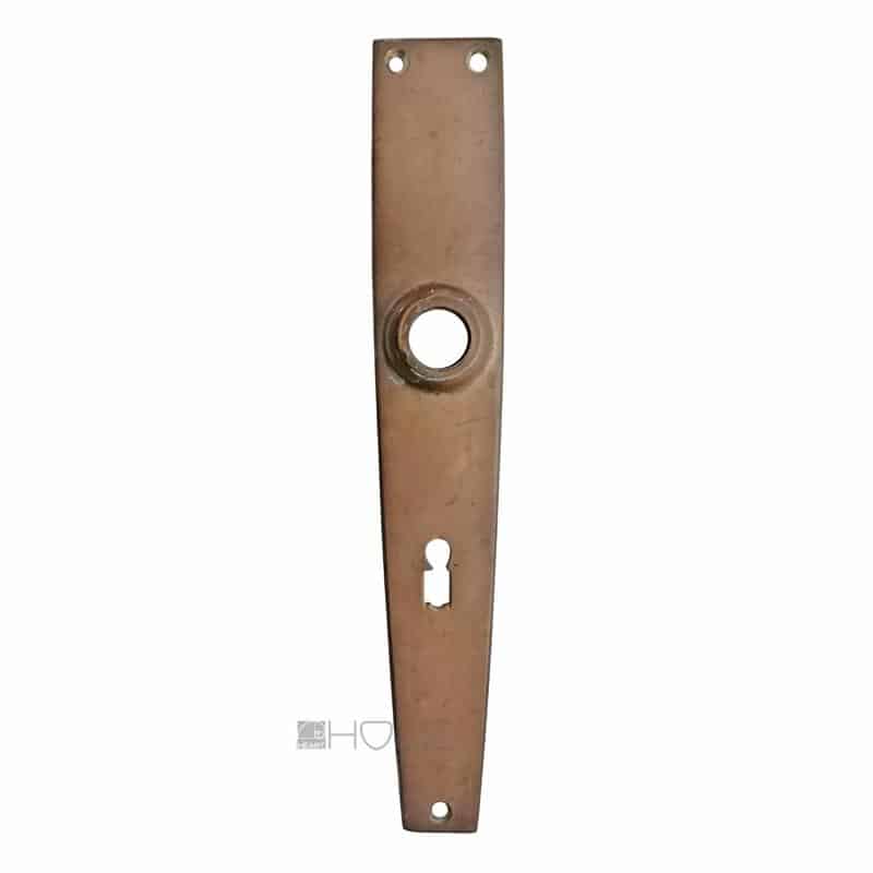 Langschild antik Jugendstil Avantgarde Messing alt 19.7 mm 74