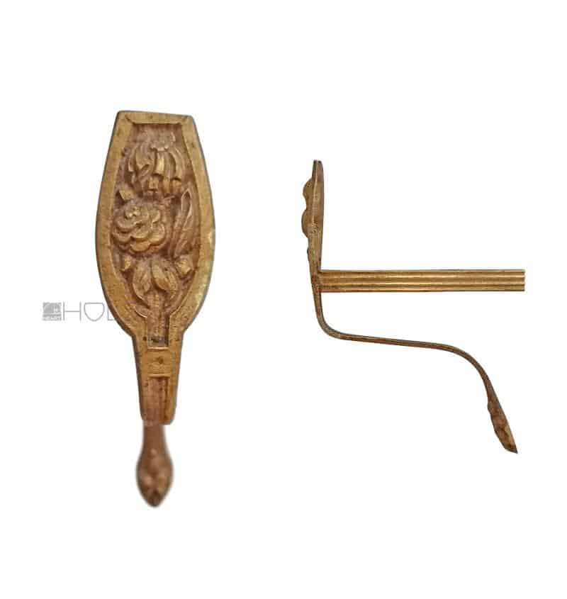 Raffhalter antik alt Bronze Vorhang Halter Rose feuervergoldet