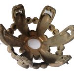 Lampe Bronze antik Schale alt prächtig 1580gr. 22cm