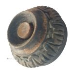Türklingel Hausklingel antik Blattkranz alt Ebenholz 55mm