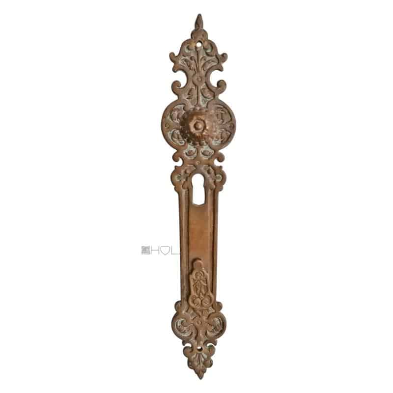 Langschild antik Doppelschloss alt Gründerzeit 40 128 mm