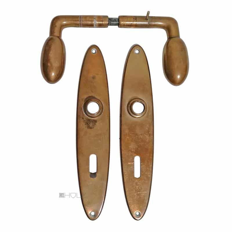 Bauhaus Türdrücker Garnitur Art Deco Ei Türklinken 8er Vk 72