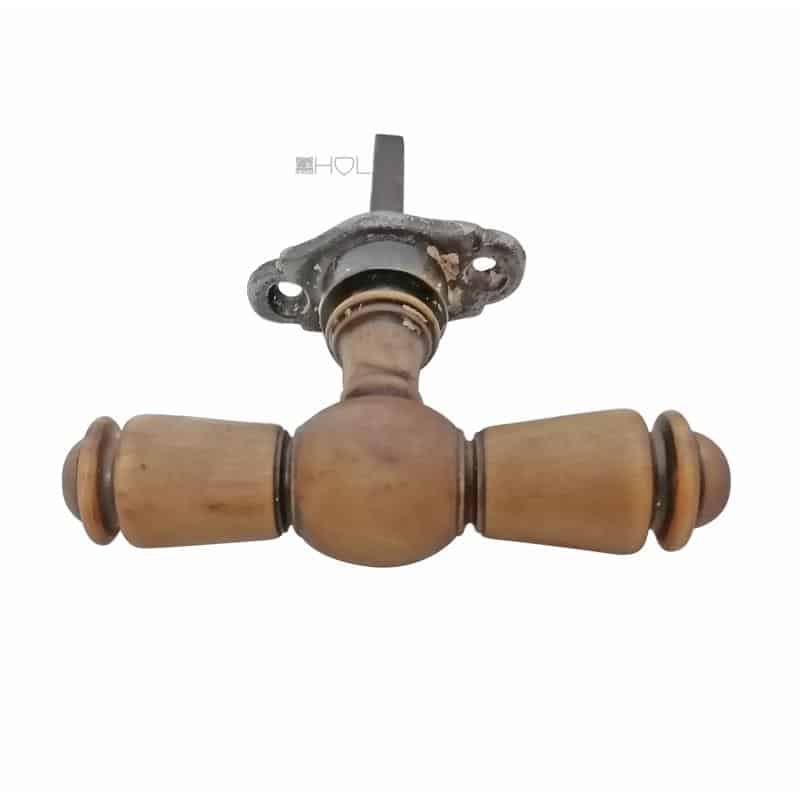 Fensterolive Horn antik Fenstergriff Hornolive alt 105mm