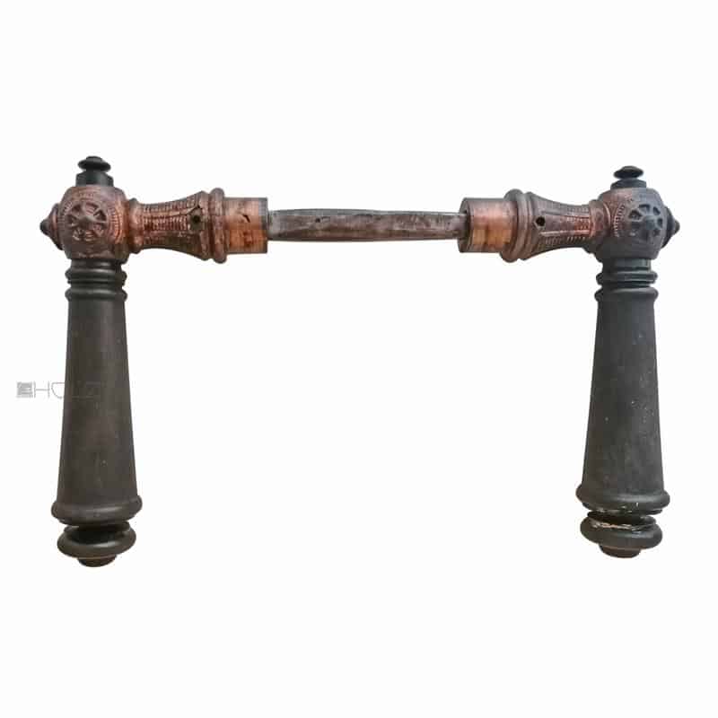 Türklinken antik Eisen Sonne Türdrücker alt 17.9mm 9er Vk
