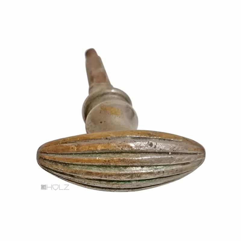 Bauhaus Nachtriegel Sperriegel vernickelt Art Deco 1920er alt 50mm