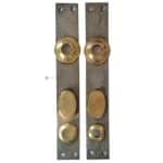 Tür Langschilder antik Einstemm Stahl alt Nachtriegel 16.6mm 78