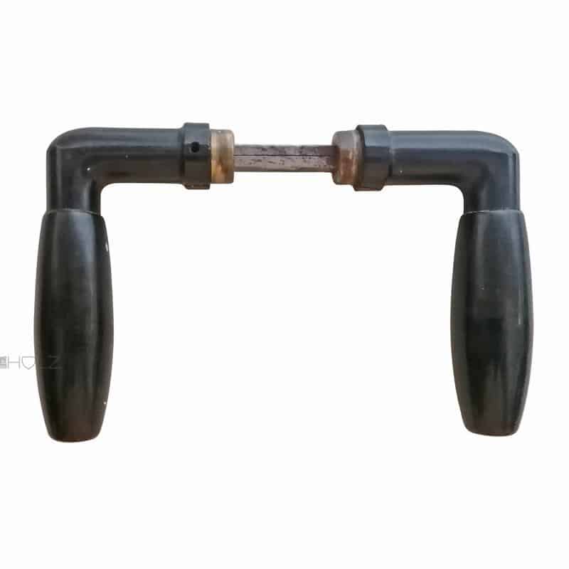 Bauhaus Türdrücker Bakelit Tonne Türklinken schwarz 18.9mm