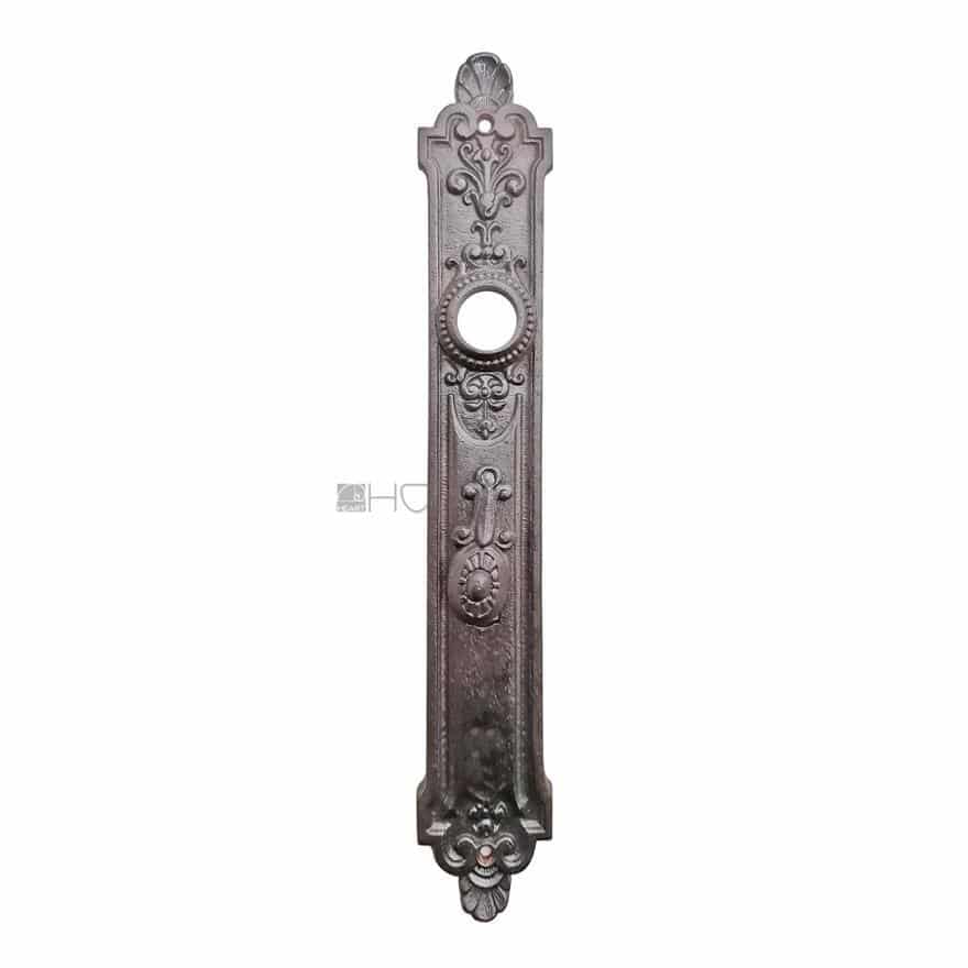 Langschild antik Türdrücker Türklinke alt Gusseisen Perlen 19.4mm 74 Langschild antik Türdrücker Türklinke alt Gusseisen Perlen 19.4mm 74