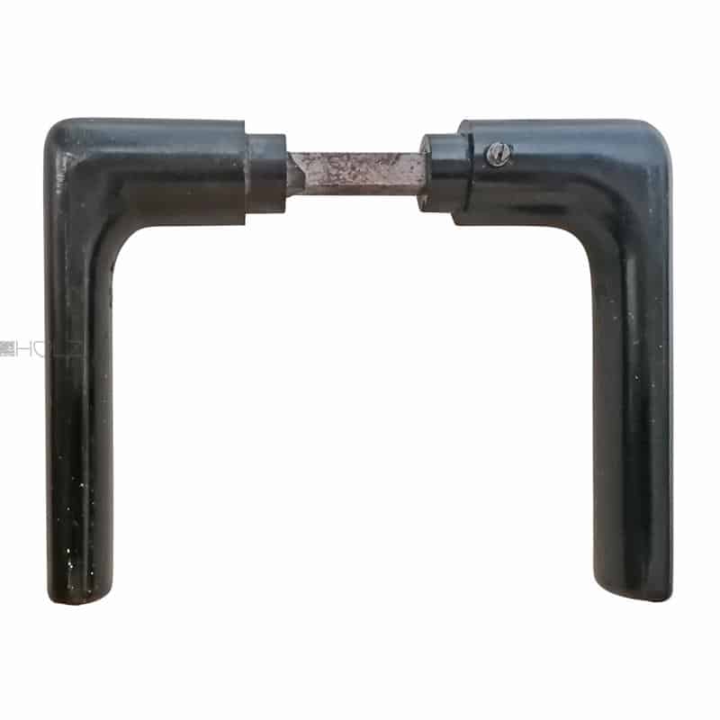 Türdrücker schwarz Kunststoff DDR Vintage Türklinken oval