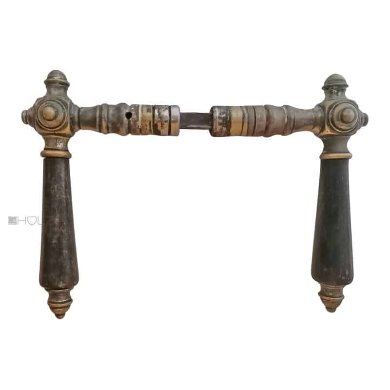 Türdrücker antik Gründerzeit Türklinken Würfel alt Horn 16.4mm 8er Vk