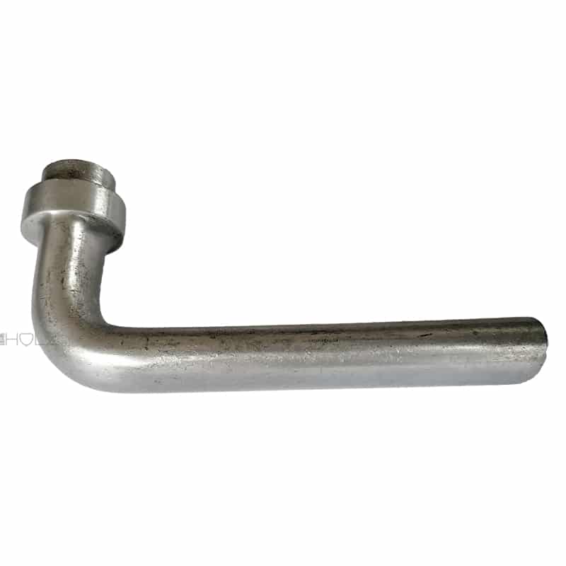 Türdrücker alt Alu Bauhaus Türklinke Mid Century 16.9mm 8er Vk