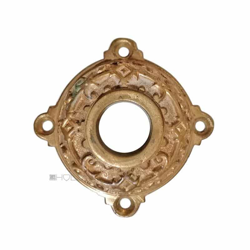 Drückerrosette antik Messing Türdrücker Türklinke Diamant alt 17.2mm