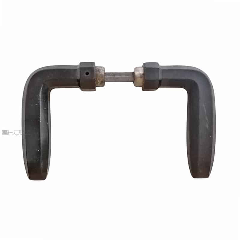 Bauhaus Türdrücker Kunststoff Bakelit polygon schwarz 19.3mm