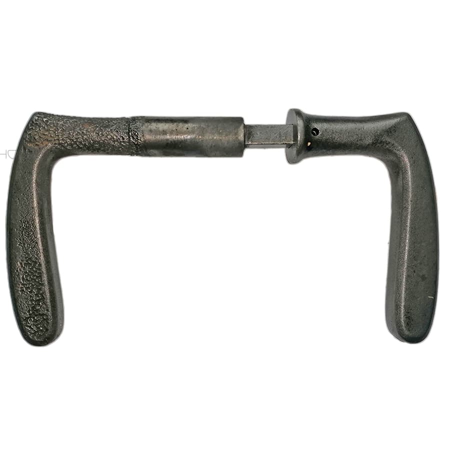 Türdrücker Kastenschloss 1920er Eisen Bananen Türklinken alt 18mm 9er Vk