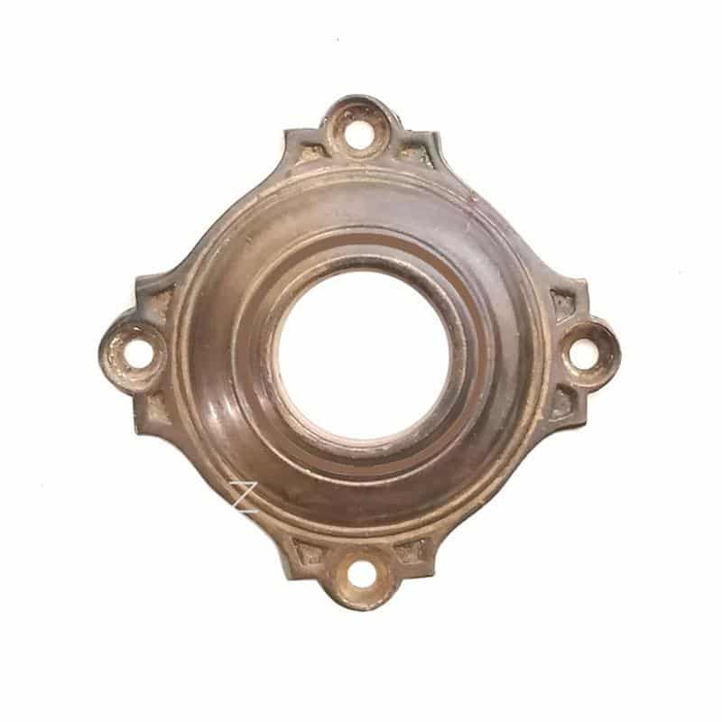 Drückerrosette antik Gründerzeit alt Messing Türdrücker 16.2mm Drückerrosette antik Gründerzeit alt Messing Türdrücker 16.2mm