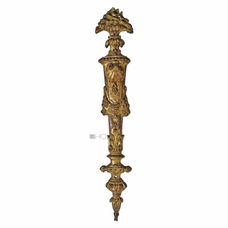 Bronze Beschlag antik Gründerzeit alt feuervergoldet 49cm