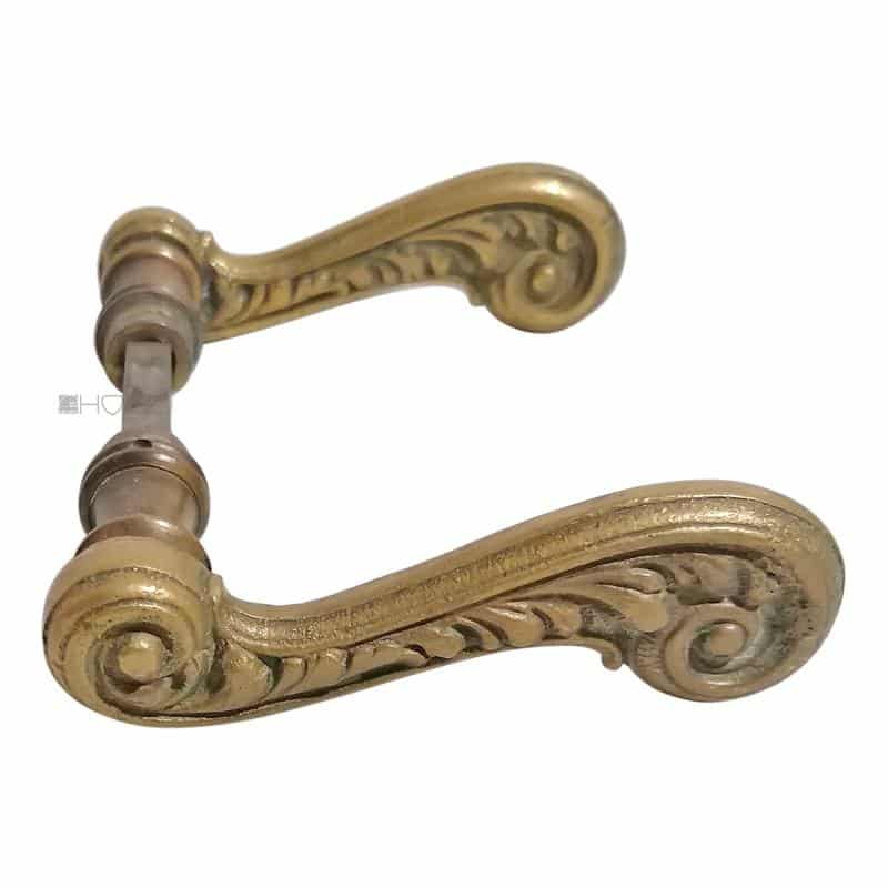 Türdrücker antik Türklinken alt Neo Barock Messing 16mm 8er Vk