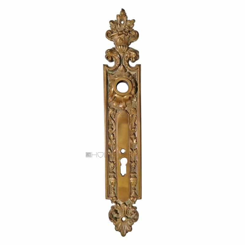 Langschild antik Löwen Türdrücker Türklinke prächtig alt 16.3mm 102