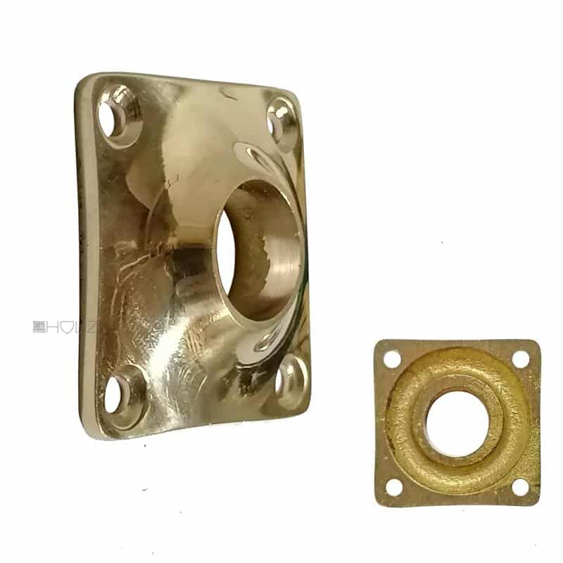 Drückerrosette Jugendstil Avantgarde Art Deco Messing Tür Drückerrosette reproduziert nach Art des späten Jugendstil